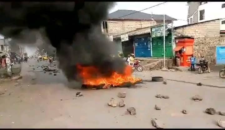 Goma: la Police intervient pour maintenir l’ordre lors d’une manifestation contre l’investiture de Félix Tshisekedi