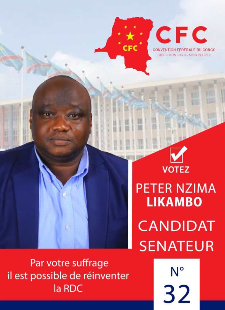 Élections sénatoriales : le candidat Peter Nzima met en avant son expérience pour sécuriser et développer l’Ituri