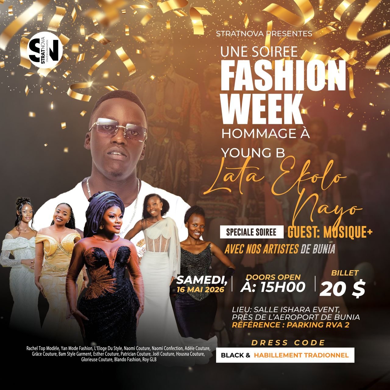 Ituri La FASHION WEEK dition 1 De STRAT NOVA C l bre La Cr ativit 